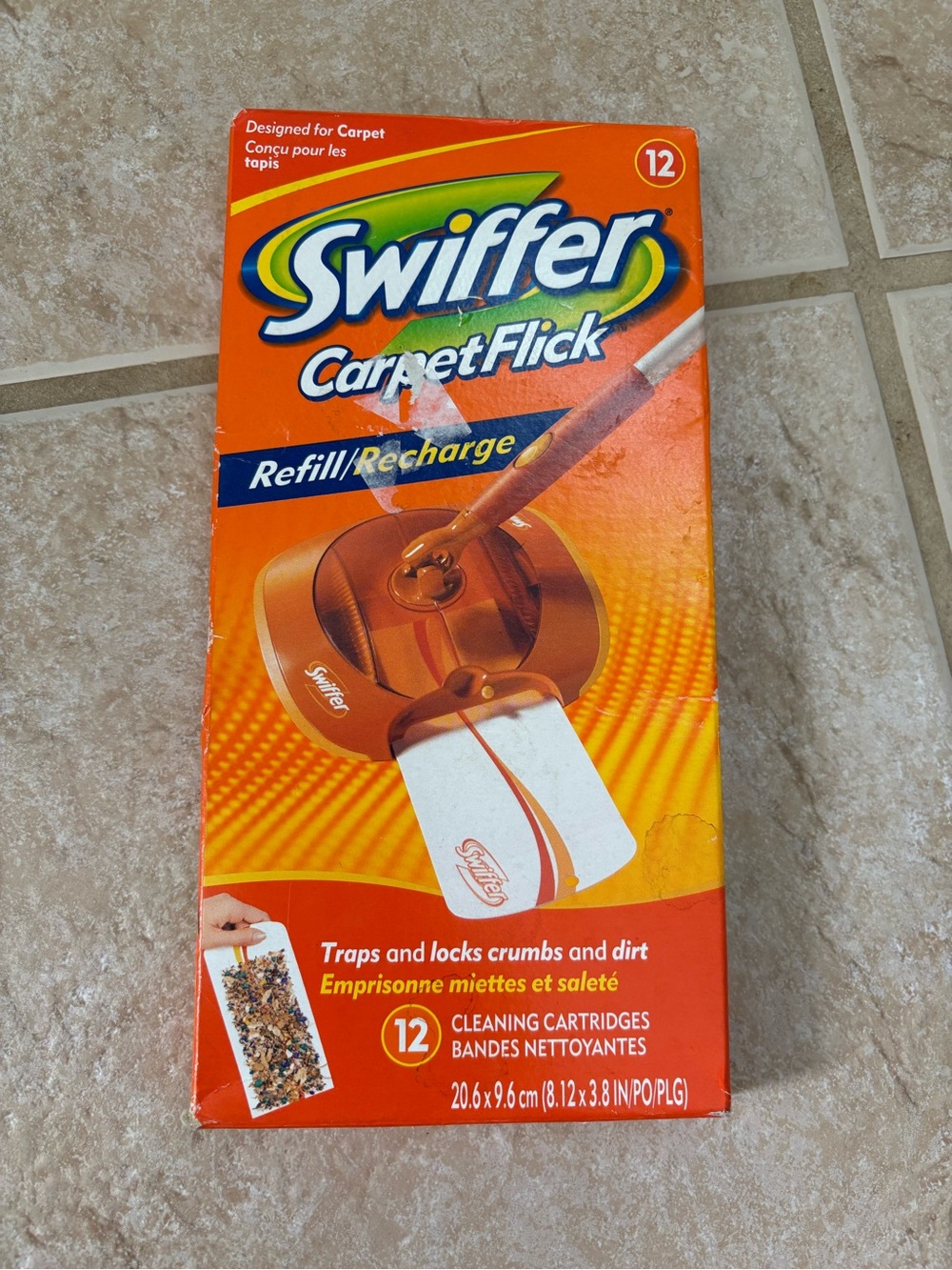 New pack of 12 Swiffer Carpet Flick Cleaning Cartridges